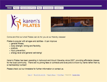 Tablet Screenshot of karenspilates.com